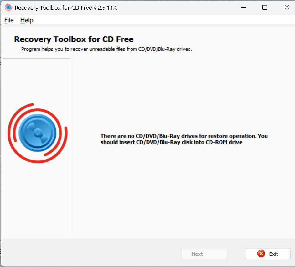CD Recovery Toolbox Free screenshot