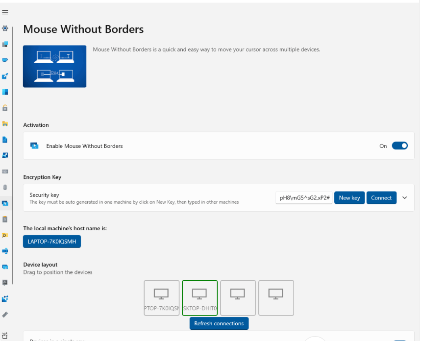 Mouse without Borders screenshot