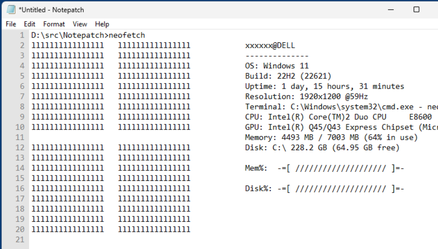 Notepatch screenshot