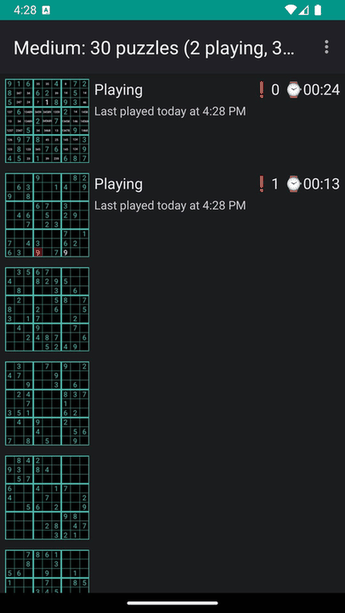 Open Sudoku screenshot