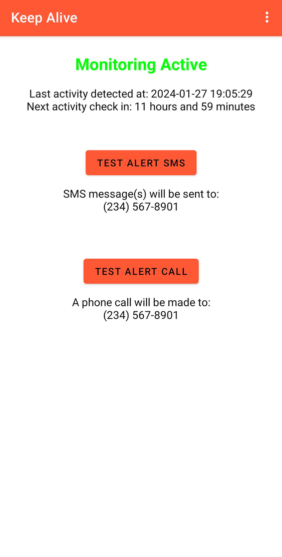 Keep Alive screenshot