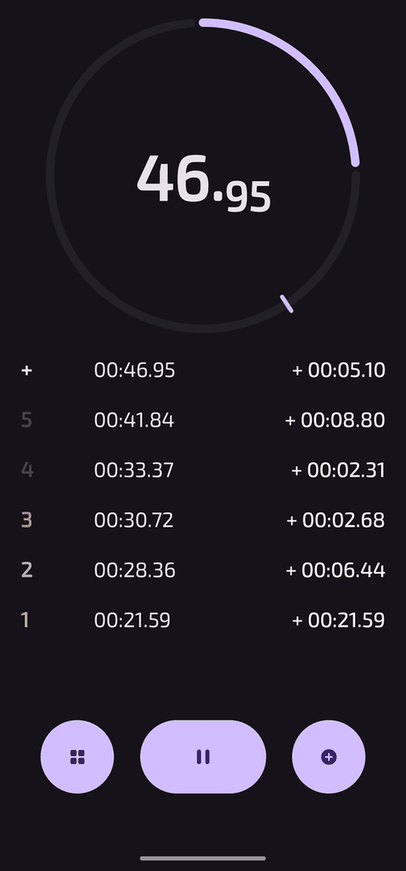 Compose Stopwatch screenshot