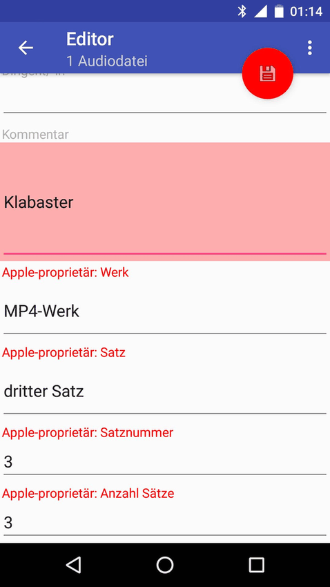 Classical Music Tagger screenshot