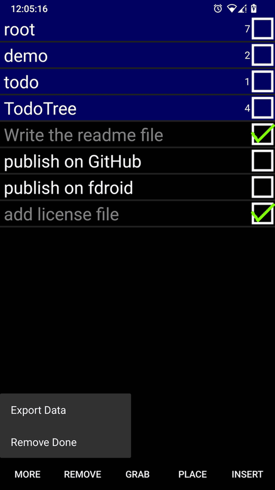 TodoTree screenshot