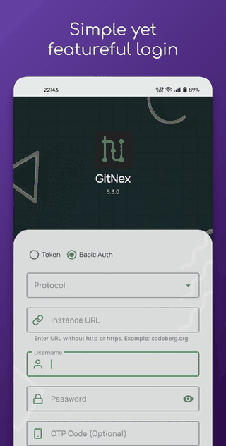 GitNex for Forgejo and Gitea screenshot