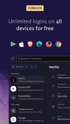 Proton Pass: Password Manager screenshot