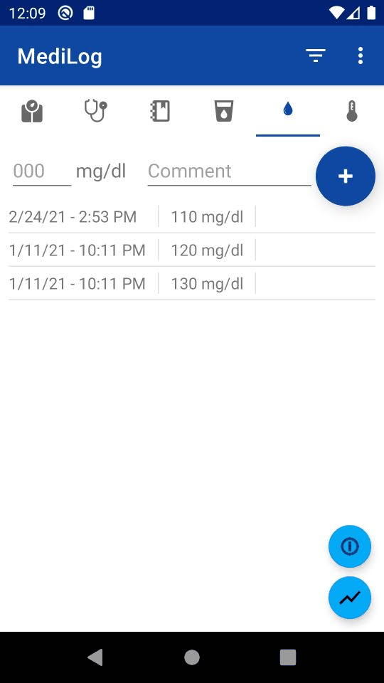 MediLog screenshot