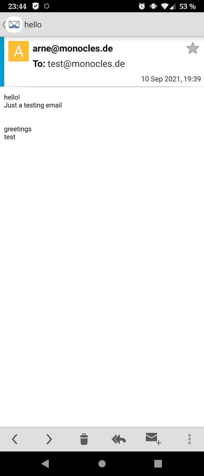 mail screenshot