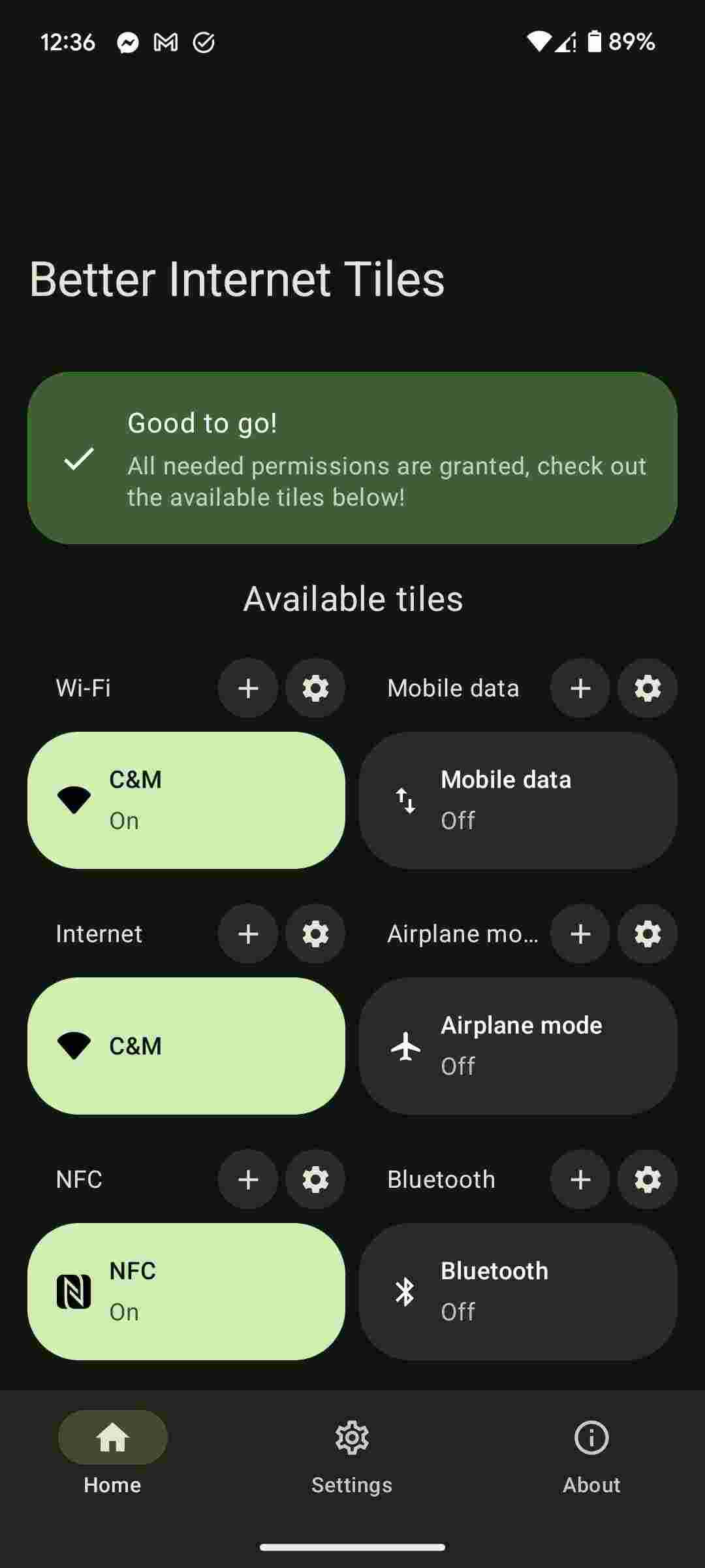 Better Internet Tiles screenshot