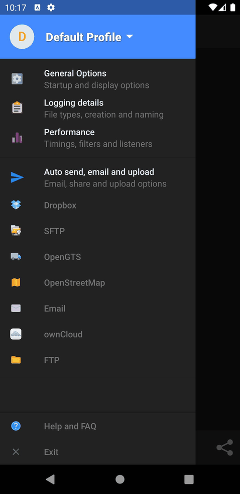 GPSLogger screenshot