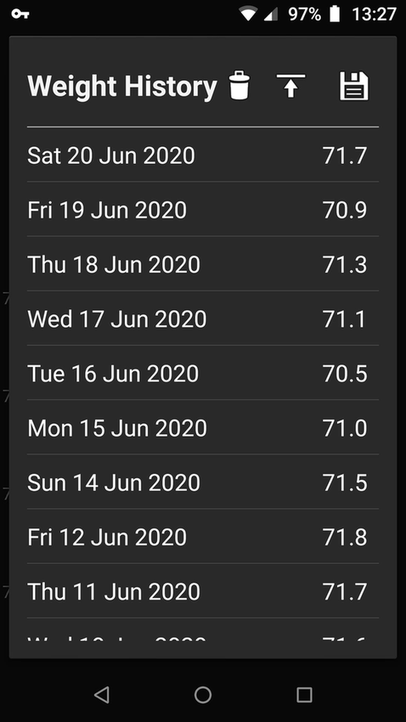 StarGW Weight screenshot
