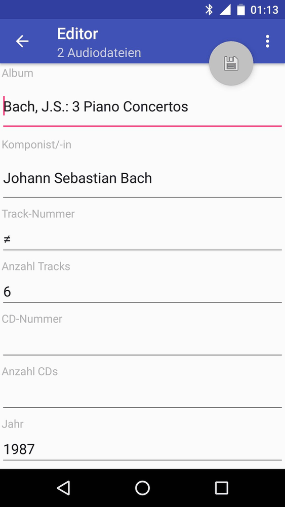 Classical Music Tagger screenshot