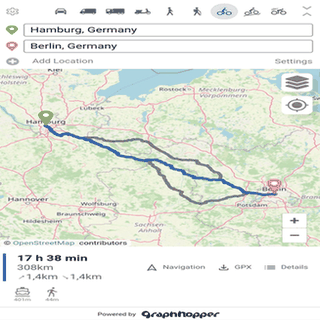 GraphHopper Maps screenshot