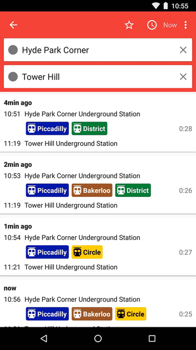 Transportr screenshot