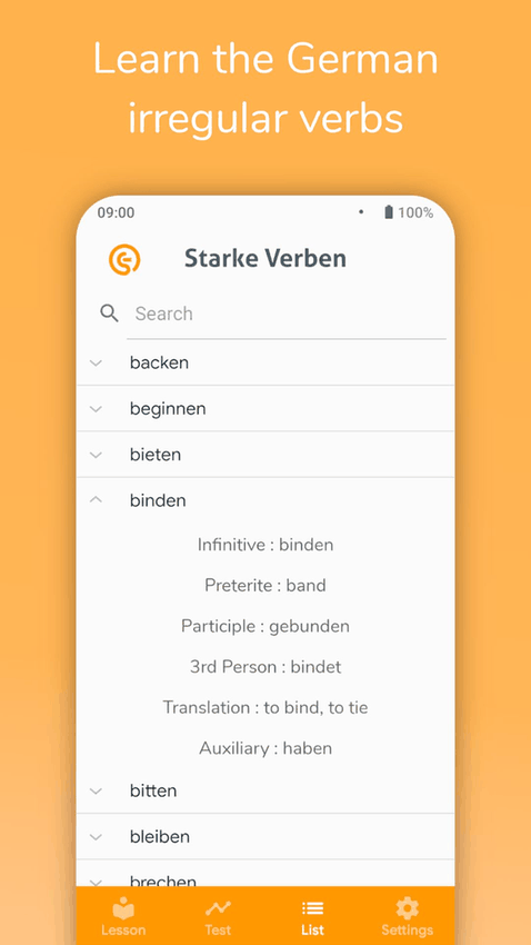 Starke Verben screenshot