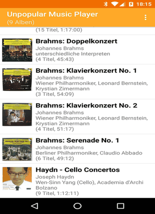 Unpopular Music Player screenshot