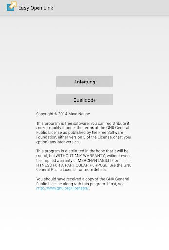 Easy Open Link screenshot