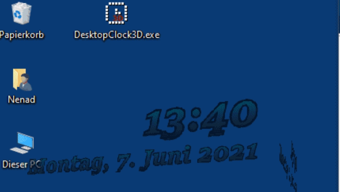 DesktopClock3D screenshot