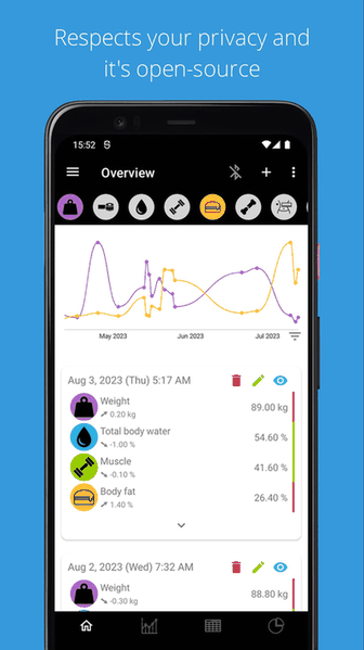 openScale screenshot