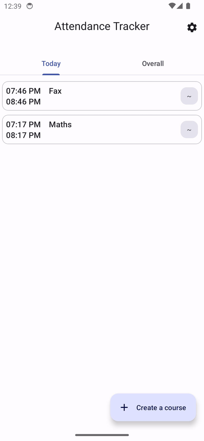 Self Attendance Tracker screenshot