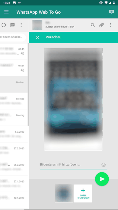 WhatsApp Web To Go screenshot