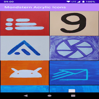 Mondstern Acrylic Icons screenshot