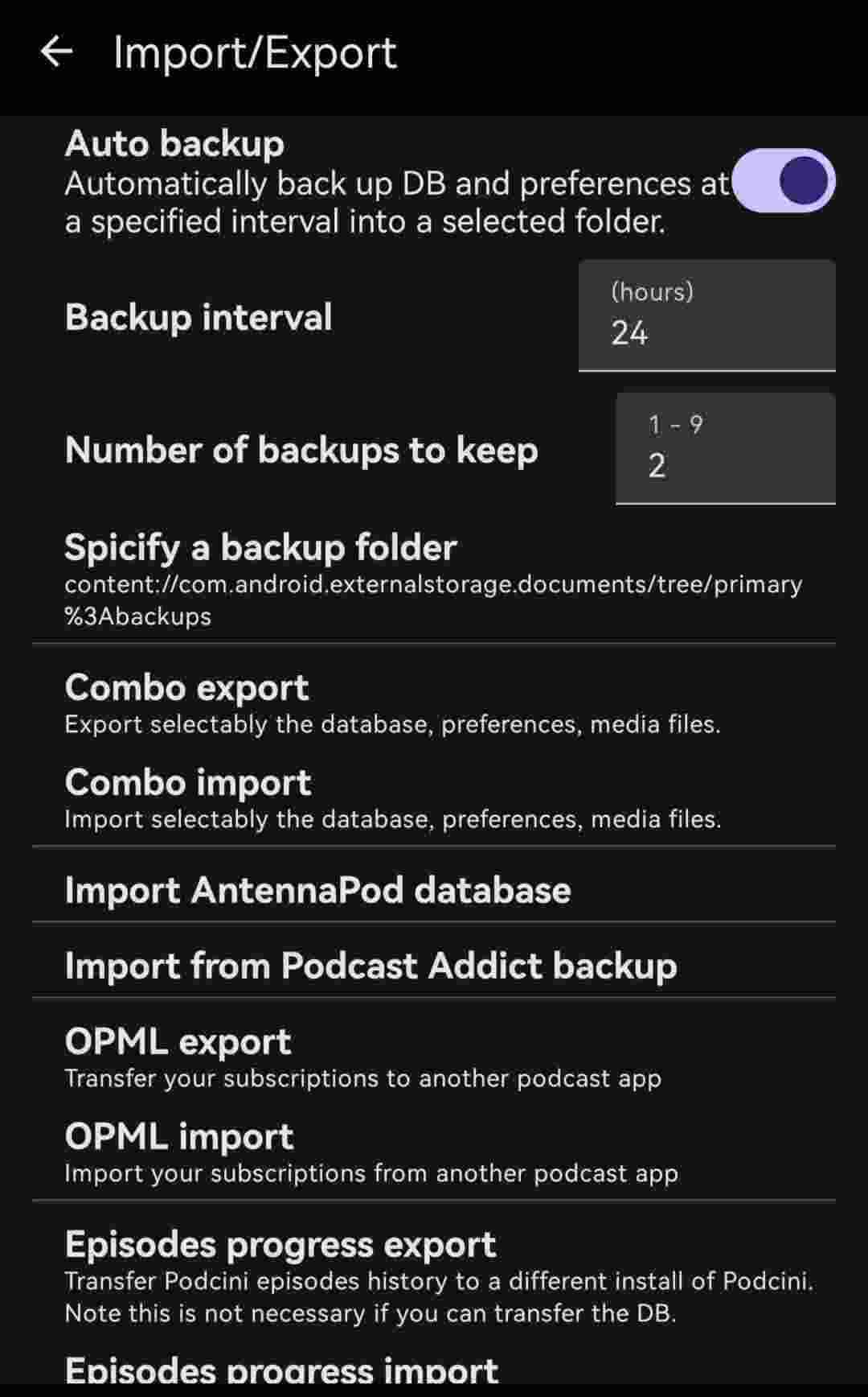 Podcini.X screenshot