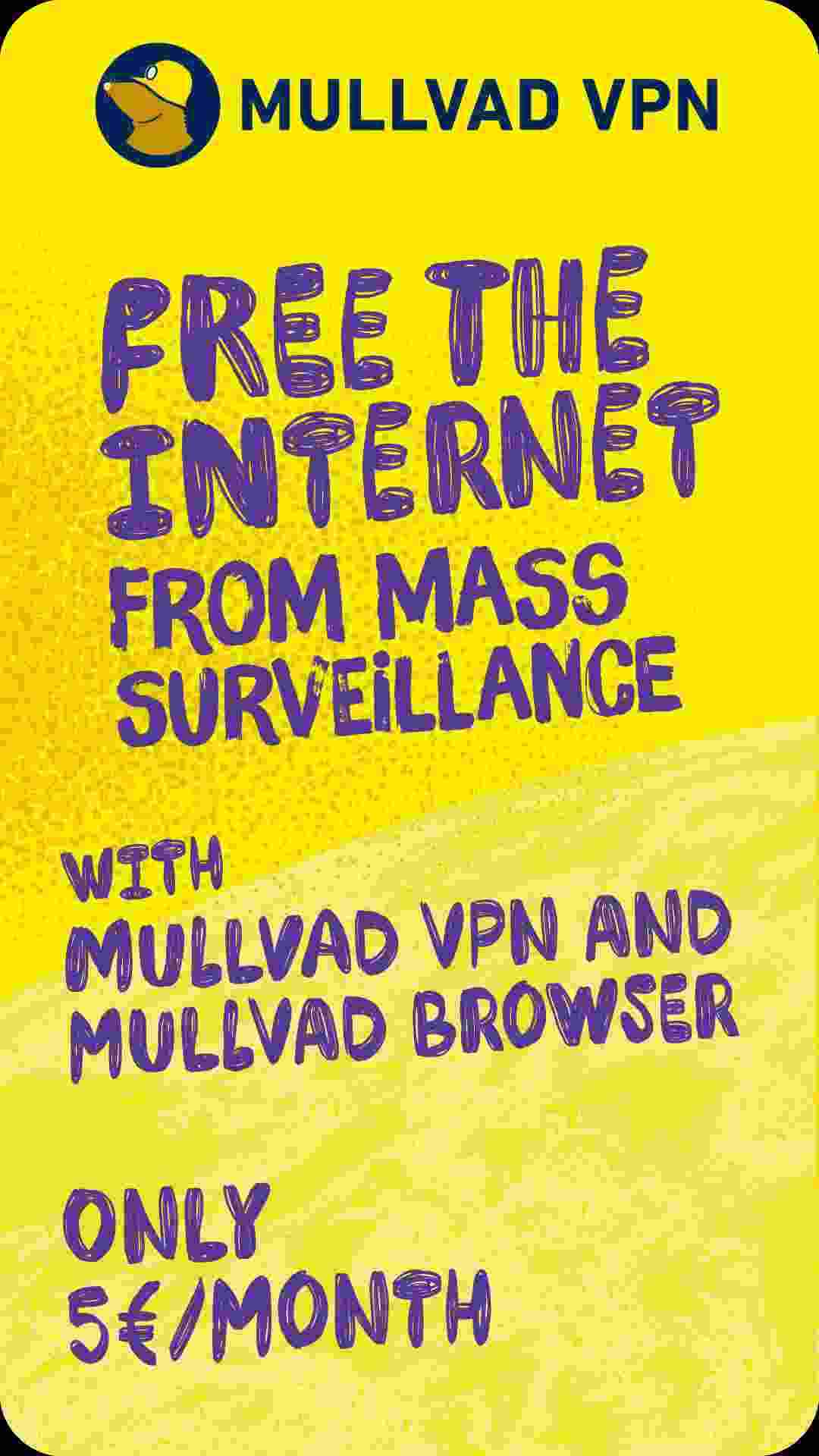 Mullvad VPN: privacy is a universal right screenshot