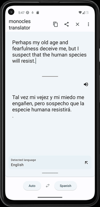 monocles translator screenshot