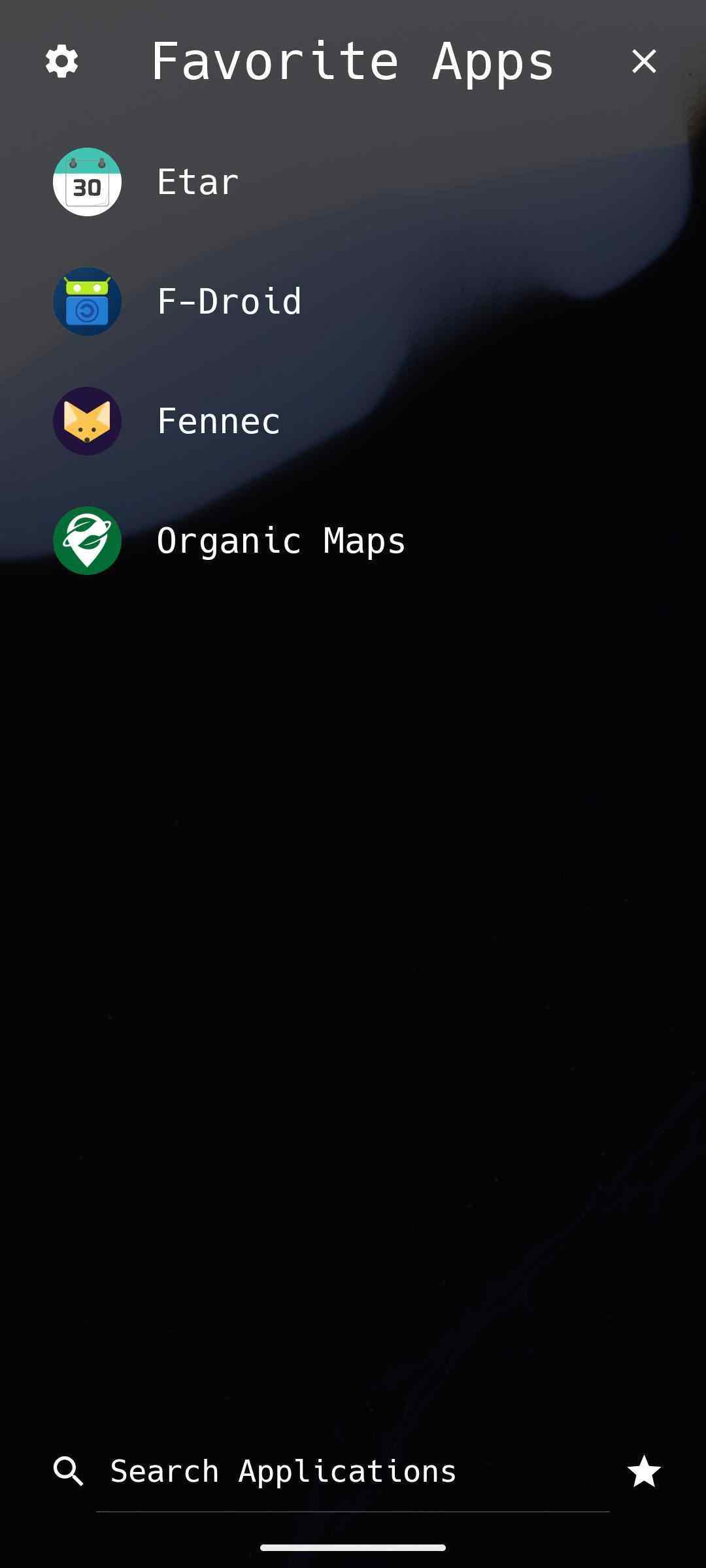 µLauncher screenshot