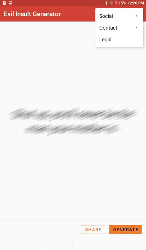 Evil Insult Generator screenshot