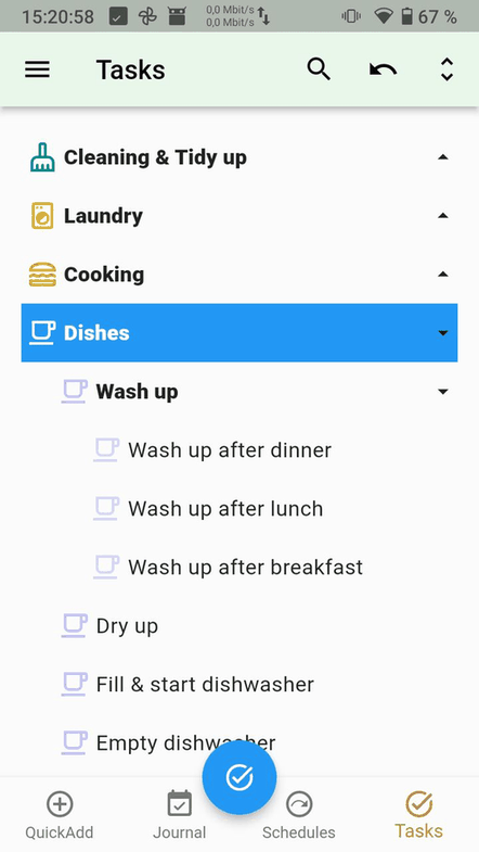 Everyday Tasks screenshot