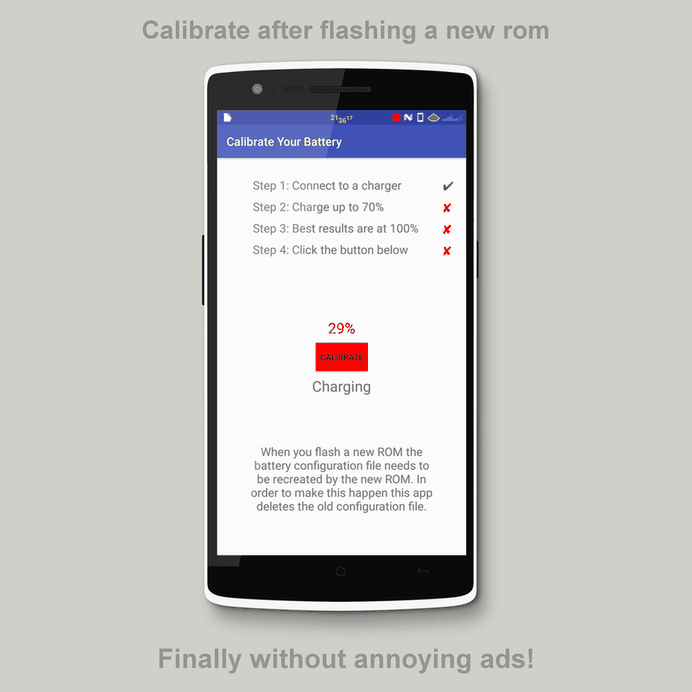 NoAd Battery Calibrator [ROOT] screenshot
