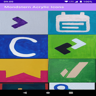 Mondstern Acrylic Icons screenshot