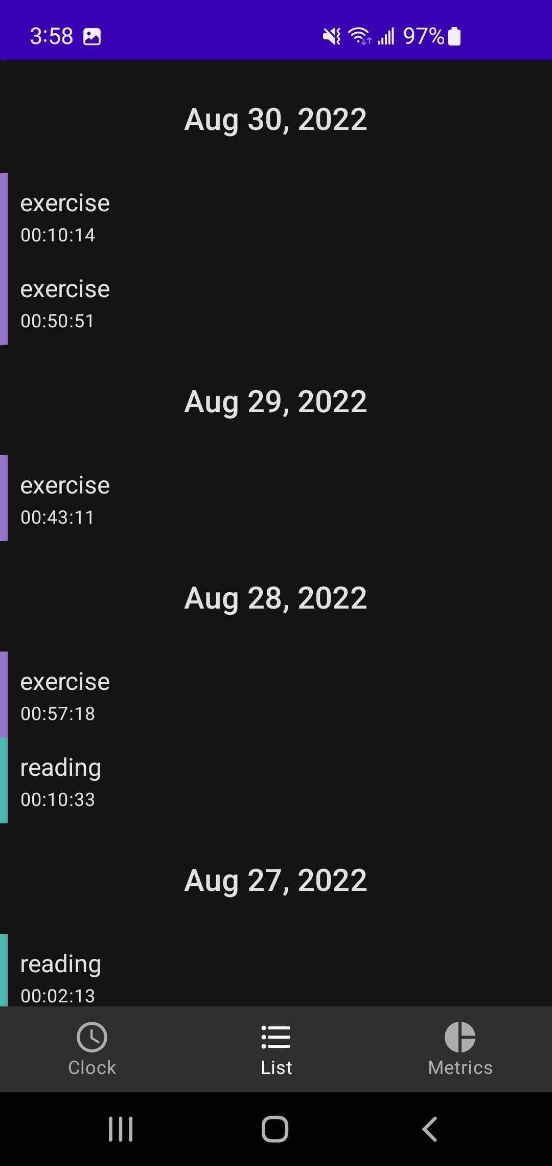 Time Clock screenshot