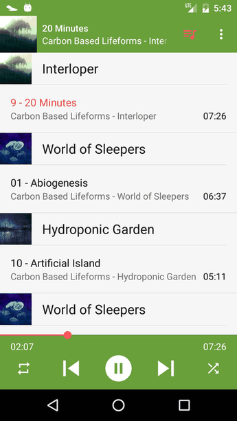 Odyssey Music Player screenshot
