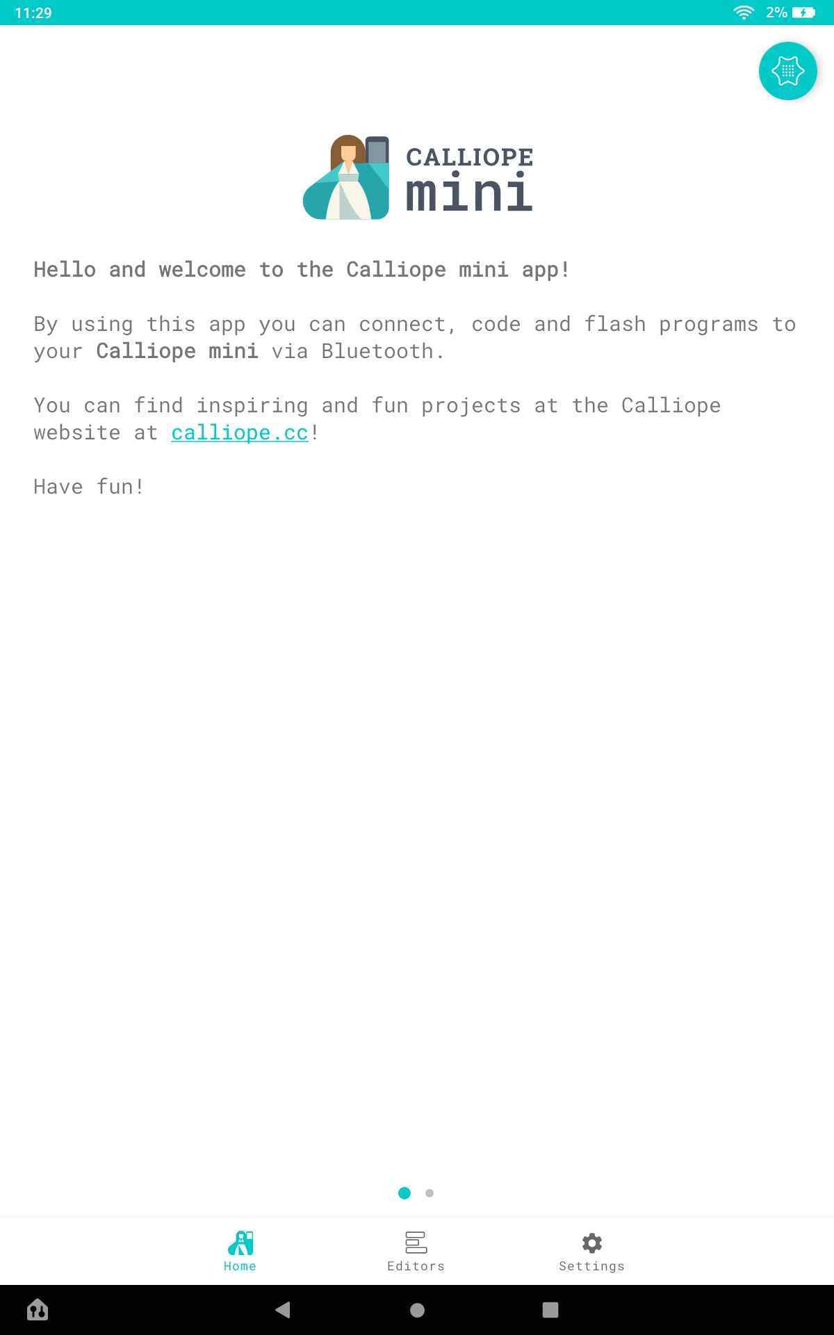 Calliope mini screenshot
