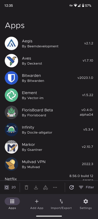 Obtainium screenshot