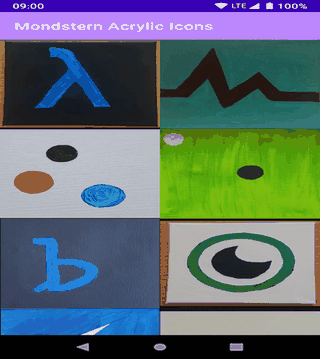Mondstern Acrylic Icons screenshot