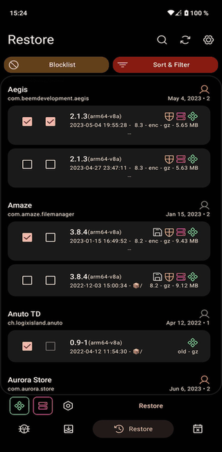 Neo Backup screenshot
