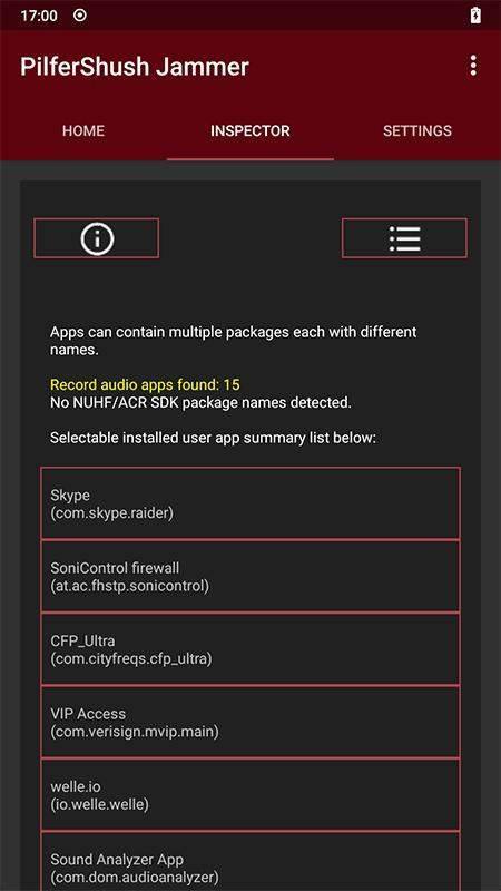 PilferShush Jammer screenshot