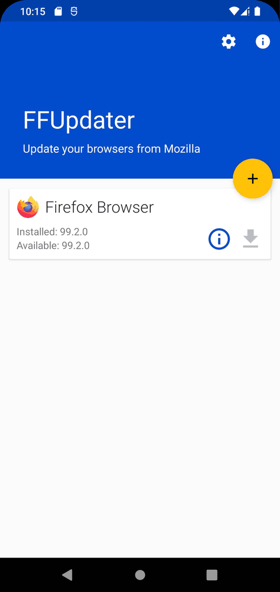 FFUpdater screenshot