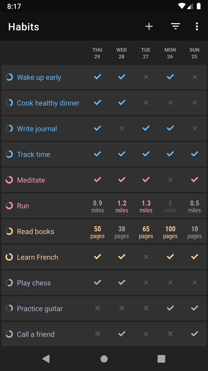 Loop Habit Tracker screenshot