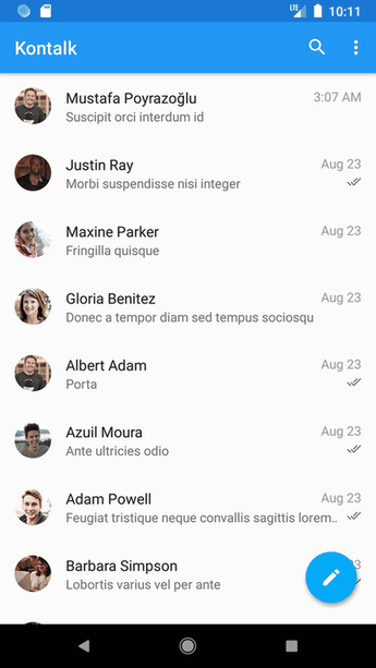 Kontalk Messenger screenshot