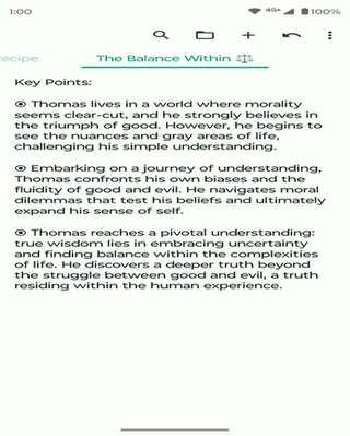 Fossify Notes screenshot