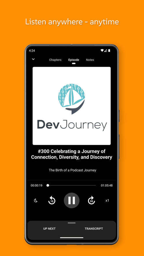 Anytime Podcast Player screenshot