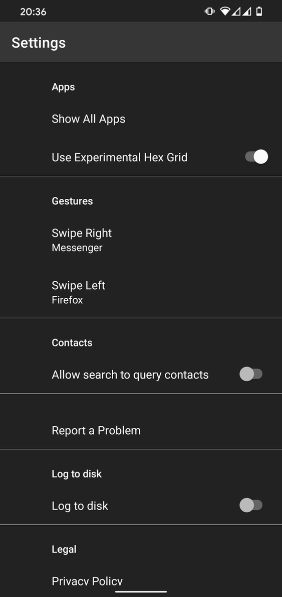 Hex Launcher screenshot