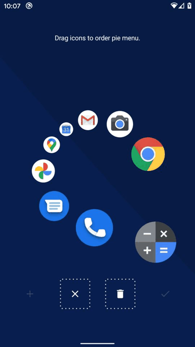 Pie Launcher screenshot