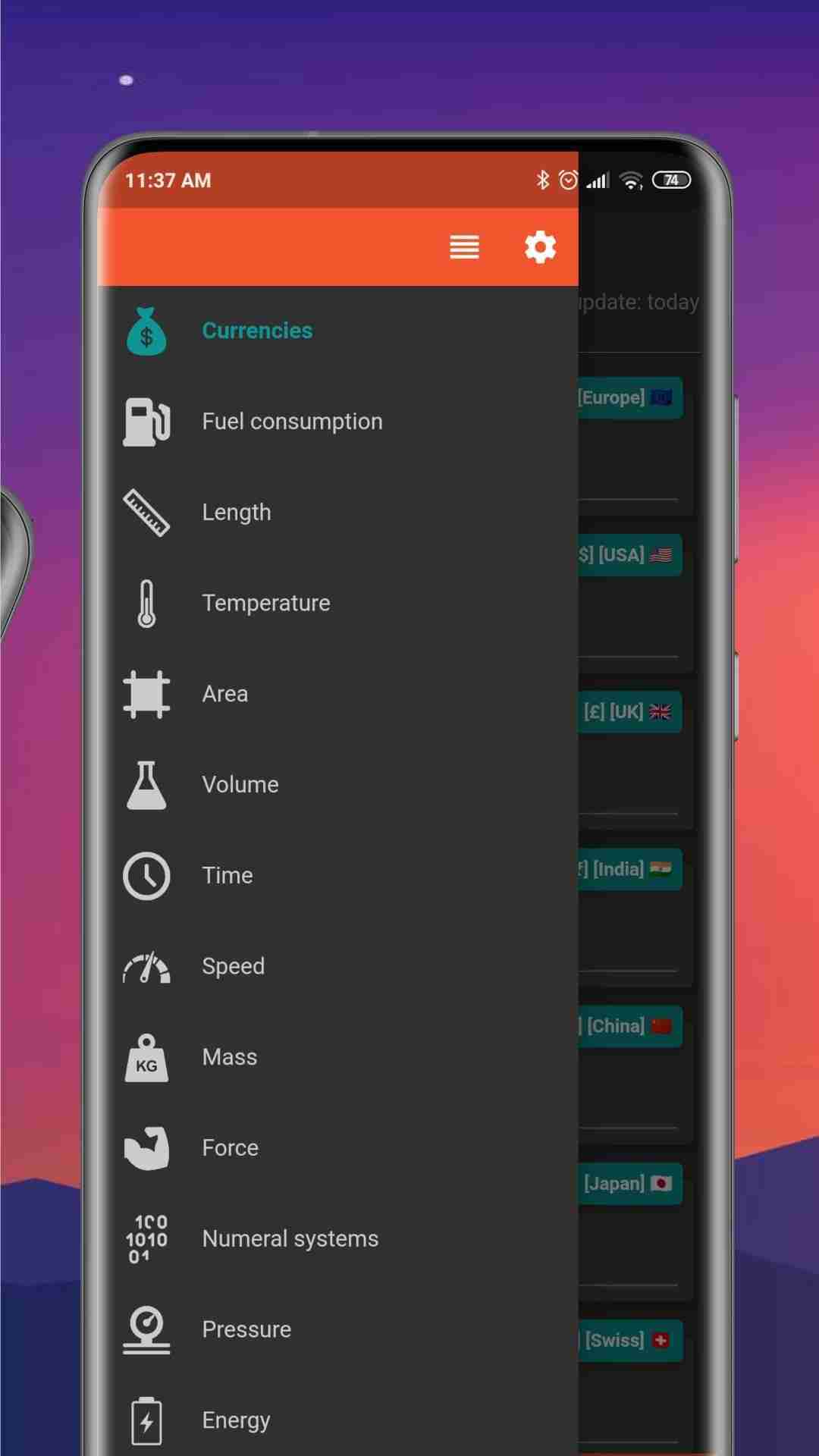Converter NOW: Unit Converter screenshot