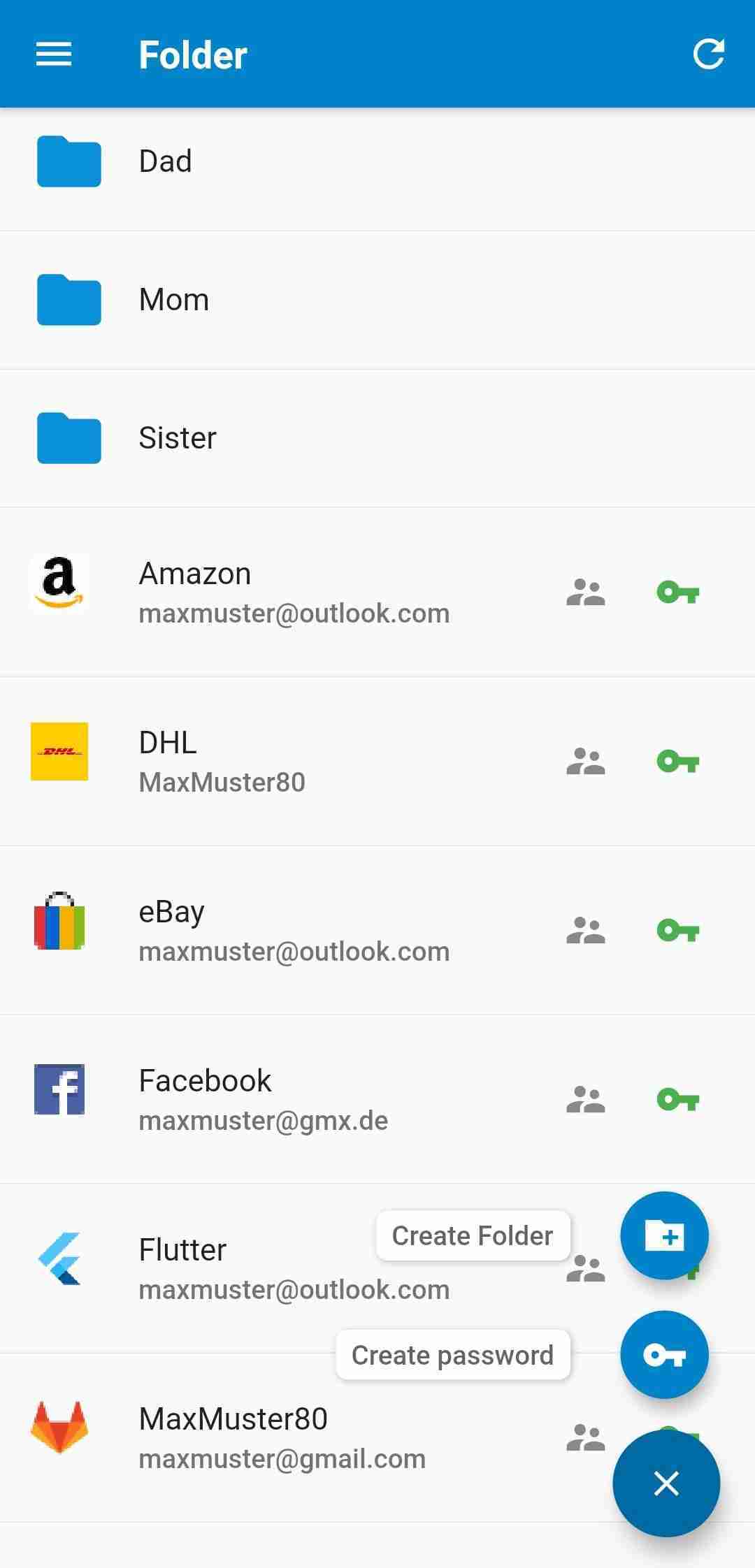 NC Passwords screenshot